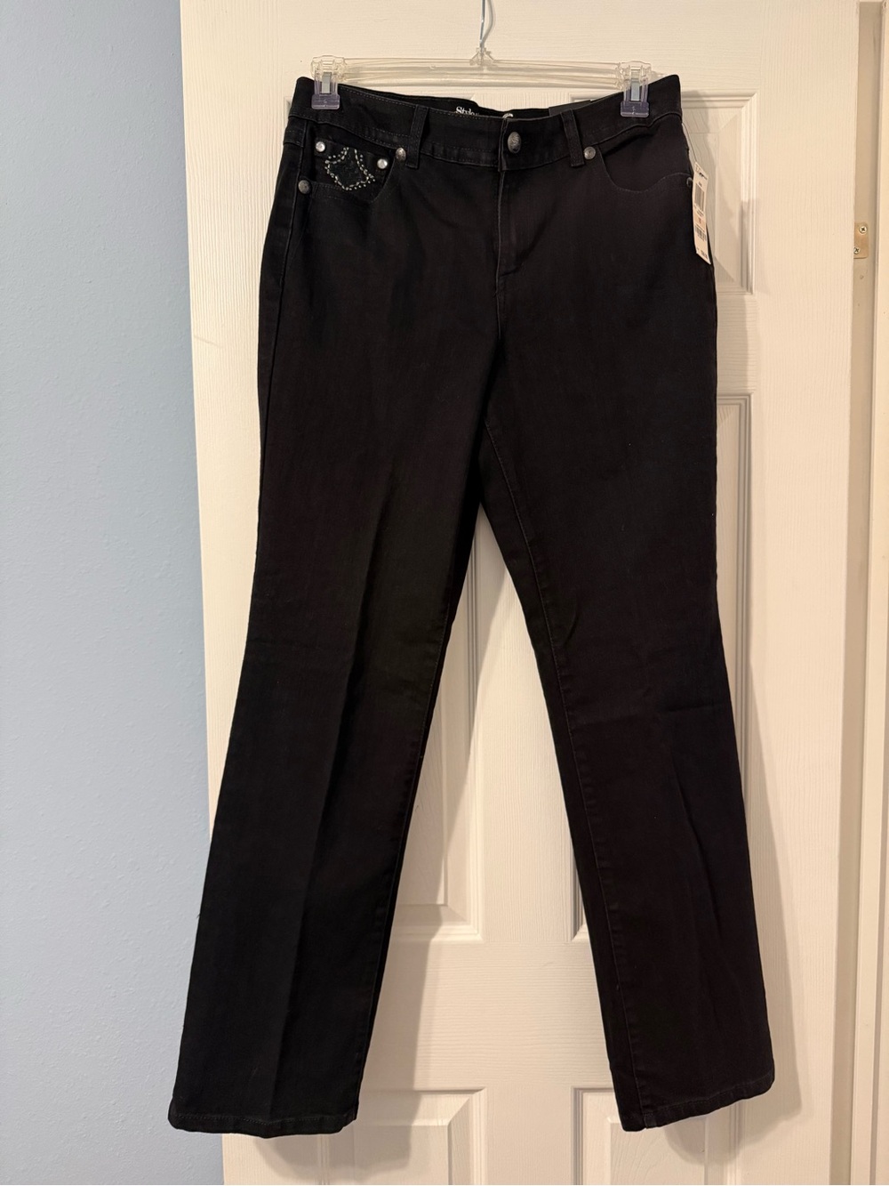 Style & Co. Black Straight-Leg Women's Pants
